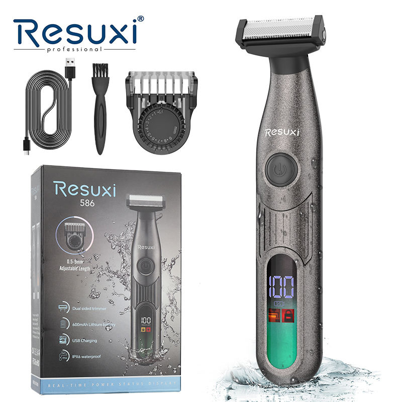 Men'S Grooming Electric Trimmer - Resuxi 586 Premium Herren-Pflegegerät Elektrischer Bartschneider