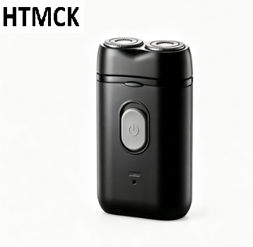 Mens Grooming Kit Bag - HTMCK Herren-Doppelkopf-Elektrorasierer, tragbar, USB-aufladbar, multifunktional, wiederaufladbar,