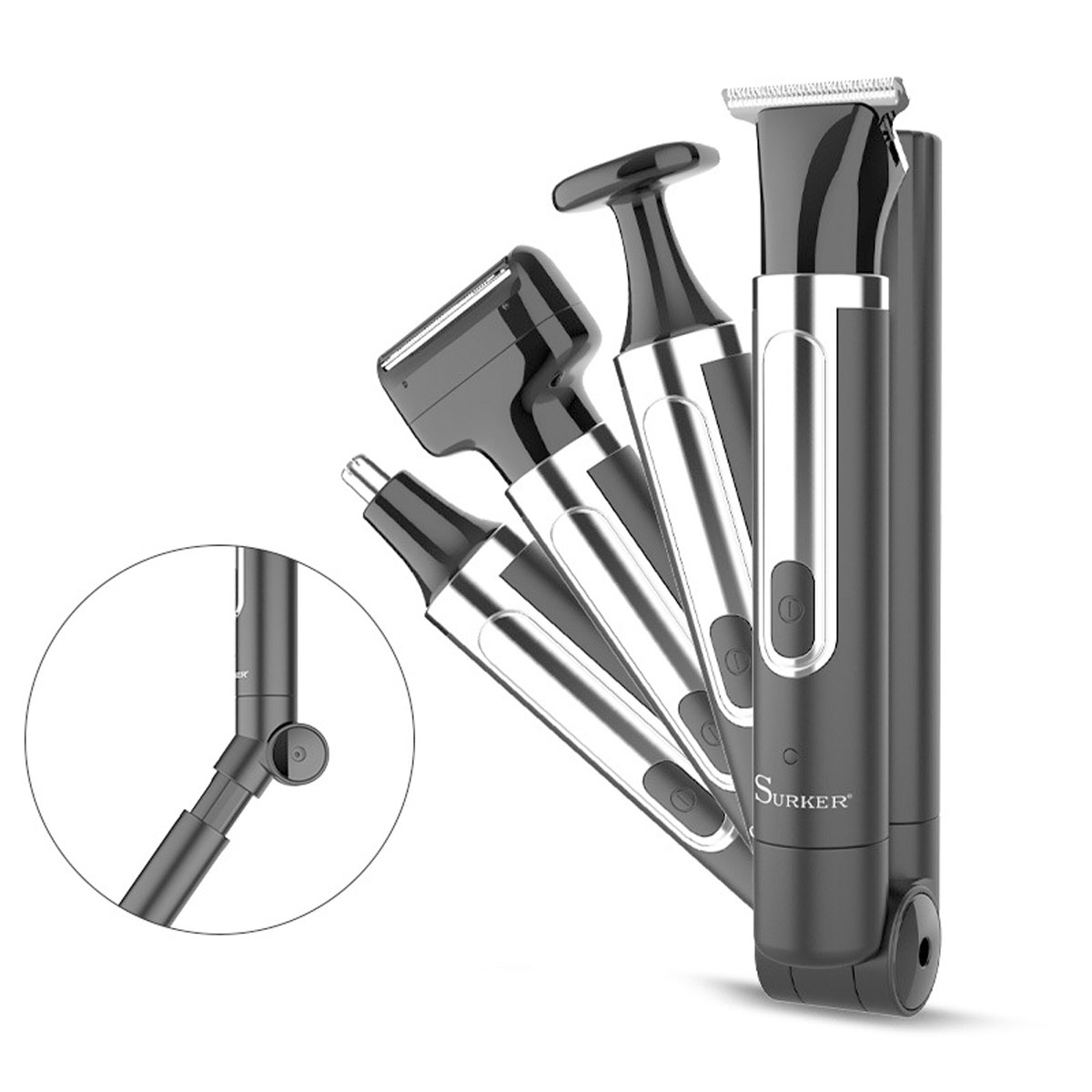 Men Grooming Home - Surker 4-in-1-Rasierer für Männer, Pflegeset, multifunktional,