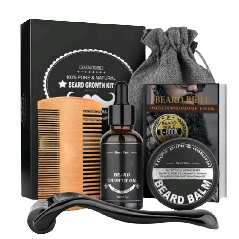 Mens Grooming Kit Bag - 5 stücke Männer Bart Barba Pflege