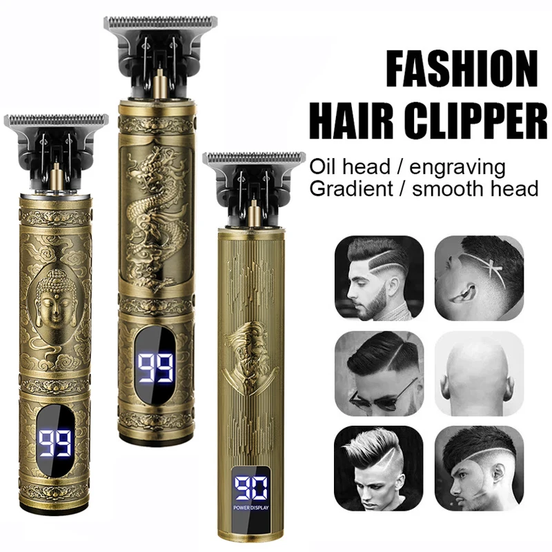 Men'S Grooming Electric Trimmer - T9 Herren-Pflegeset Kabelloser Haarschneider Elektrischer Rasierer