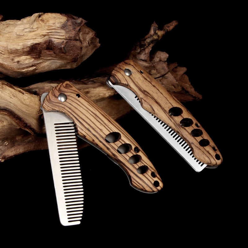 Klappbarer Bartkamm aus Massiv – Mens Grooming Kit Bag Bewertung und Preis