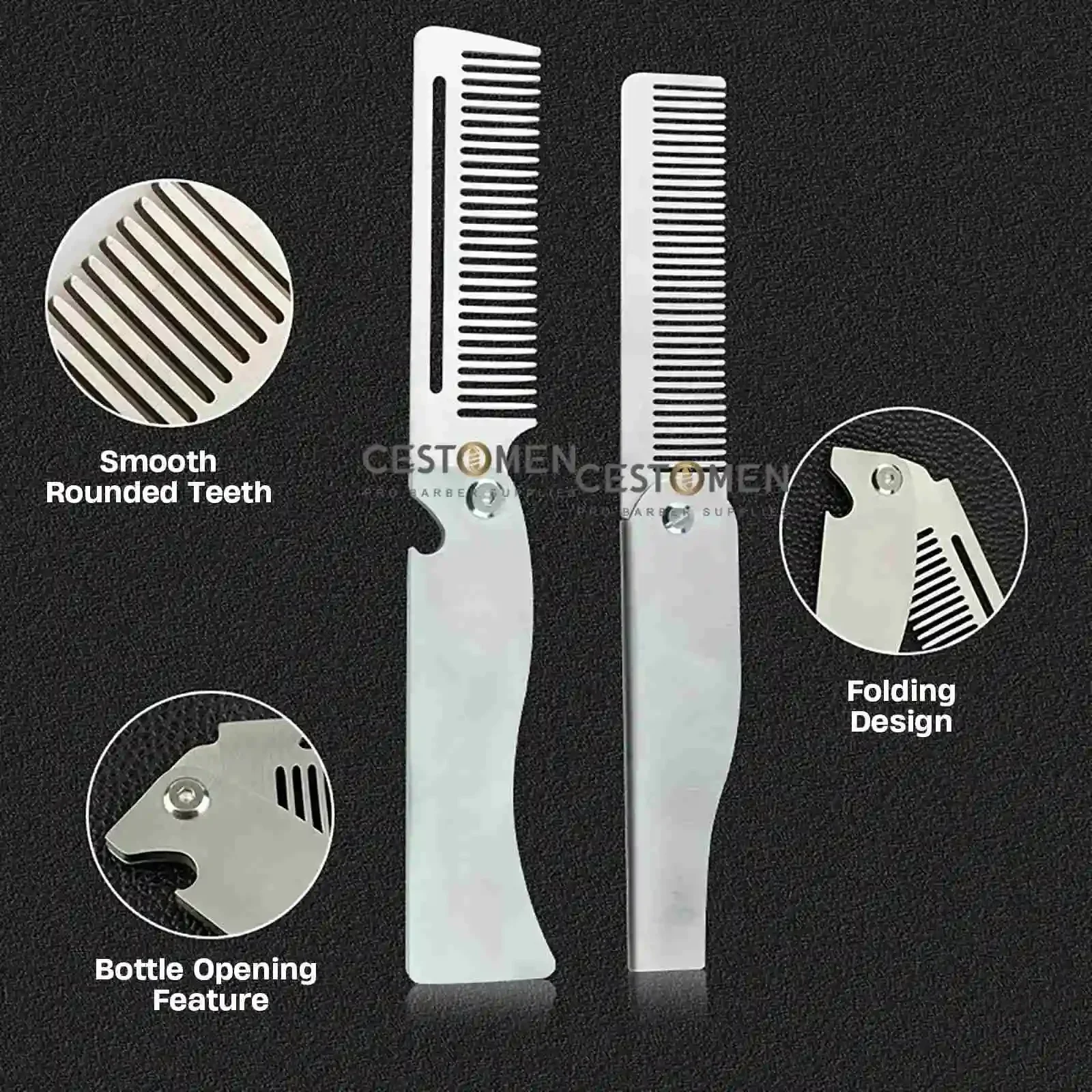 Neue Art 1/2PCS Tragbare Stahl – Men'S Grooming Brush Bewertung und Preis