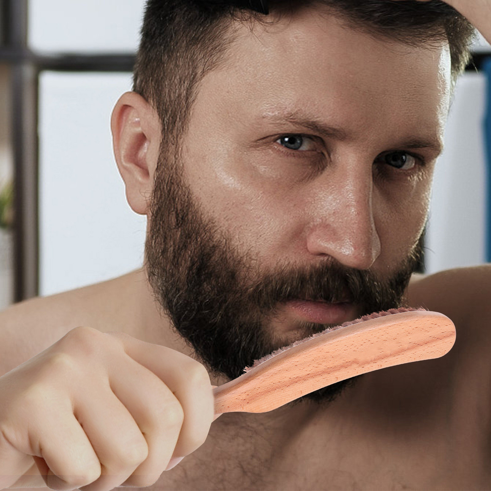 1 Stück Premium-Nylon-Bartbürs – Men'S Grooming Brush Bewertung und Preis