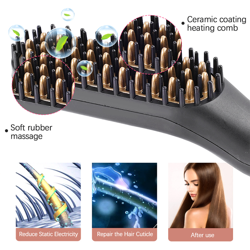 Tragbare beheizte Haarglätter, – Men'S Grooming Brush Bewertung und Preis