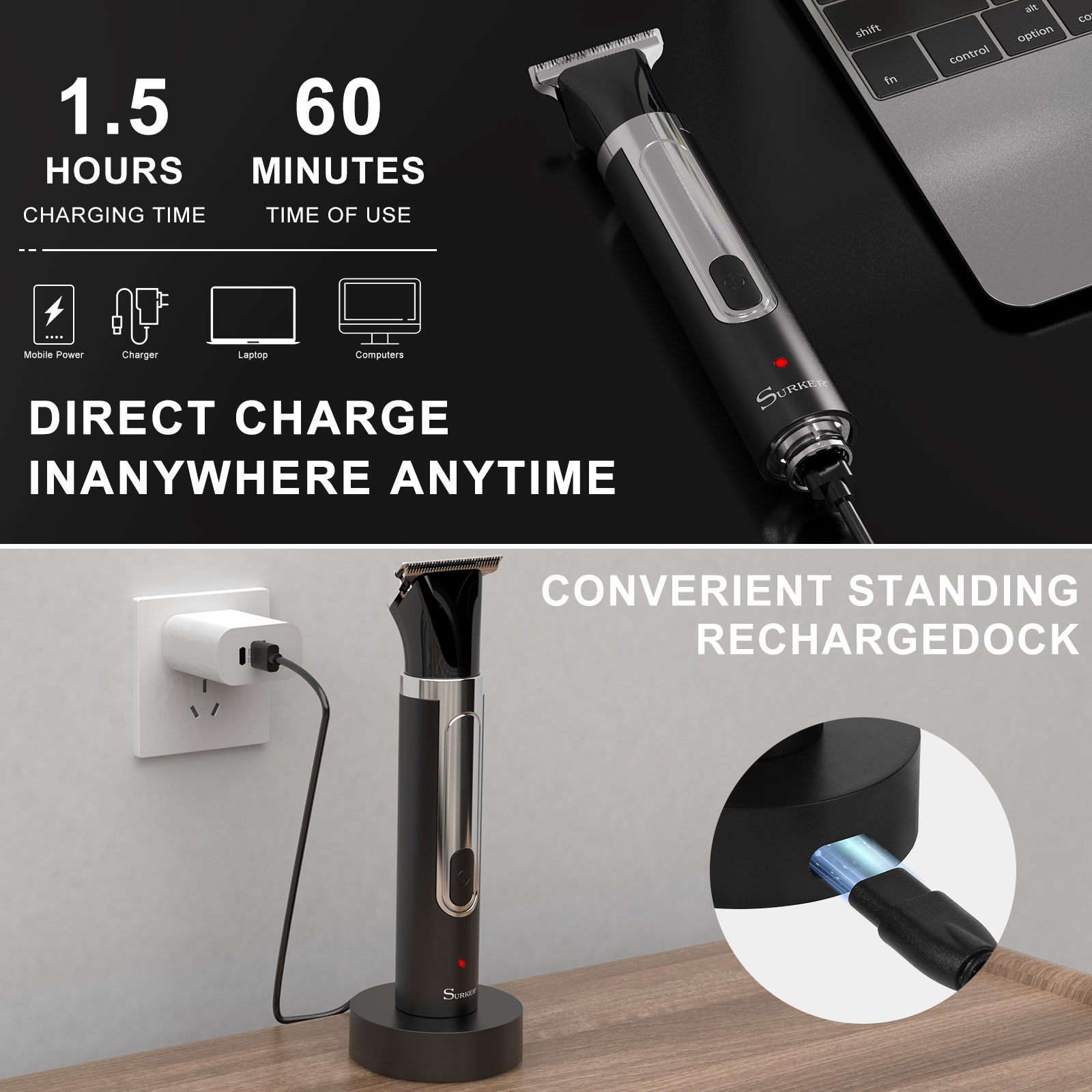 Surker 4-in-1-Rasierer für Män – Men Grooming Home Bewertung und Preis