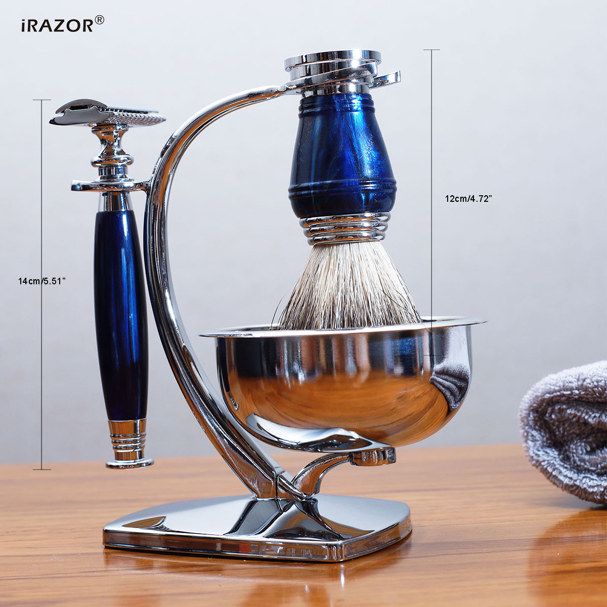 iRAZOR Royal Blue Luxus-Rasier – Mens Grooming Kit Luxury Bewertung und Preis