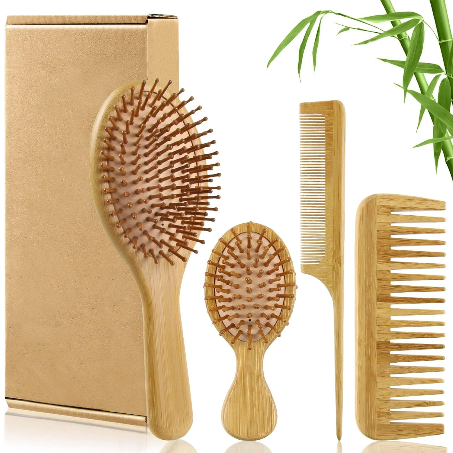 Bambus-Haarbürsten-Set für Dam – Men'S Grooming Brush Bewertung und Preis
