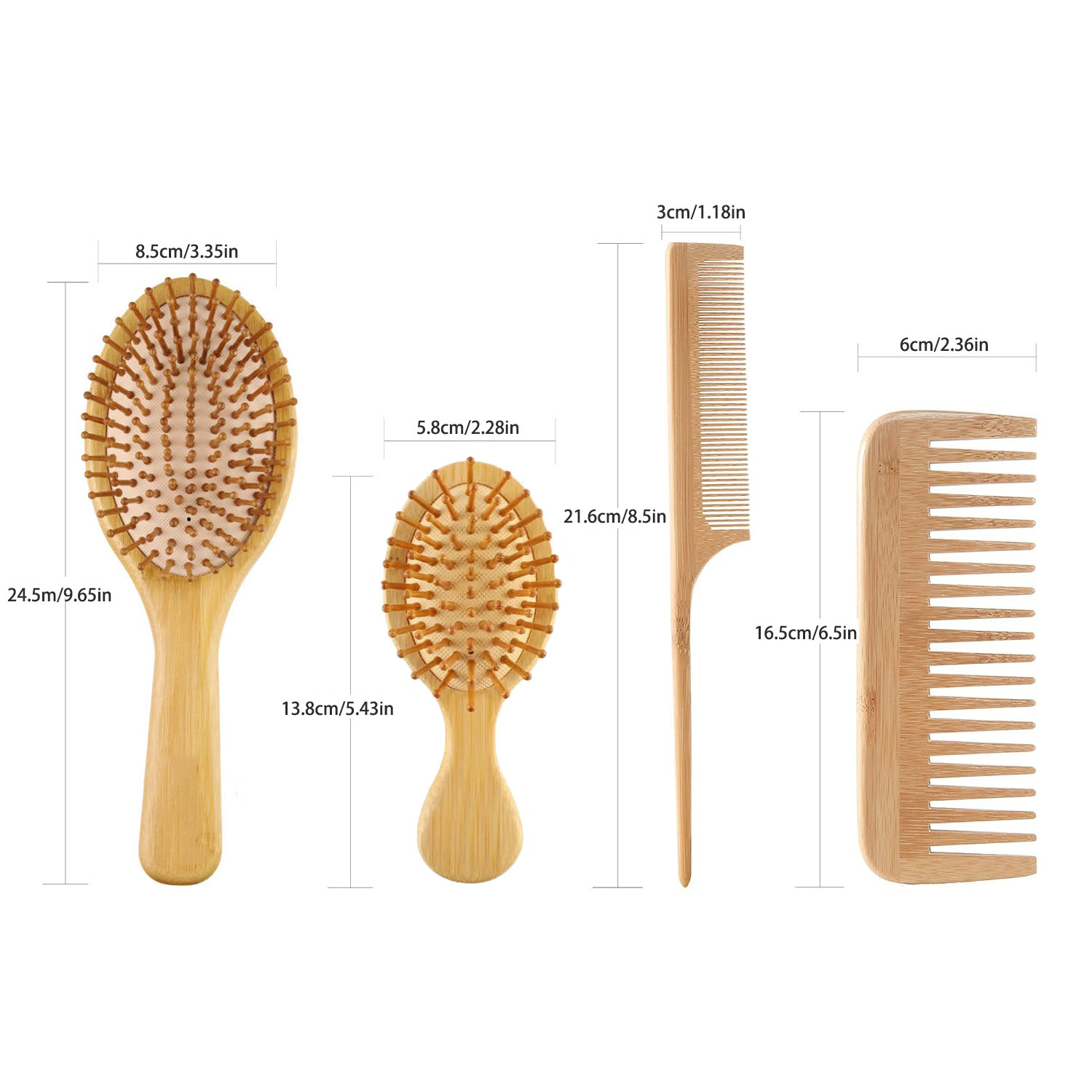 Bambus-Haarbürsten-Set für Dam – Men'S Grooming Brush Bewertung und Preis